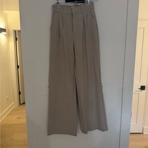 Abercrombie & Fitch Beige Sloane Wide-Leg Pants